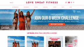 What Lovesweatfitness.com website looked like in 2022 (2 years ago)