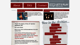 What Lparchive.org website looked like in 2022 (2 years ago)