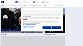 What Lessentiel.lu website looked like in 2022 (3 years ago)