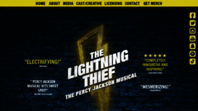 What Lightningthiefmusical.com website looked like in 2022 (2 years ago)
