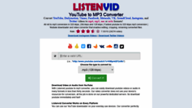 What Listenvid.net website looked like in 2022 (2 years ago)