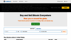 What Localbitcoins.com website looked like in 2022 (2 years ago)