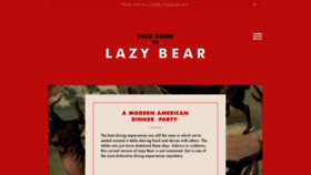 What Lazybearsf.com website looked like in 2022 (2 years ago)