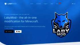 What Labymod.net website looked like in 2022 (2 years ago)
