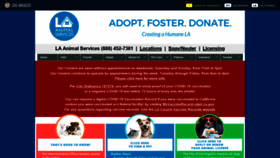 What Laanimalservices.com website looked like in 2022 (2 years ago)