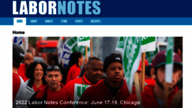 What Labornotes.org website looked like in 2022 (2 years ago)
