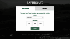 What Laphroaig.com website looked like in 2022 (2 years ago)