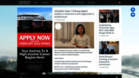 What Limkokwing.net website looked like in 2022 (3 years ago)