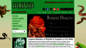 What Lllreptile.com website looked like in 2022 (2 years ago)