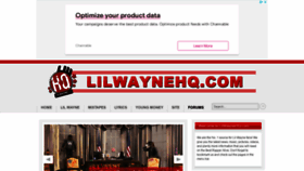 What Lilwaynehq.com website looked like in 2022 (2 years ago)