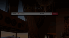 What Luxuryestate.com website looked like in 2022 (2 years ago)