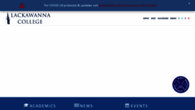 What Lackawanna.edu website looked like in 2022 (2 years ago)