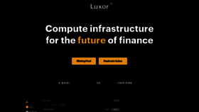What Luxor.tech website looked like in 2022 (2 years ago)