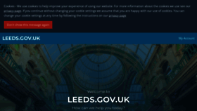 What Leeds.gov.uk website looked like in 2022 (2 years ago)