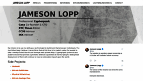 What Lopp.net website looked like in 2022 (2 years ago)