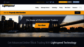 What Lightspeed.com website looked like in 2022 (2 years ago)