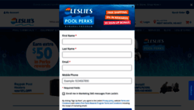 What Lesliespool.com website looked like in 2022 (2 years ago)