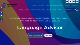 What Languageadvisor.net website looked like in 2022 (2 years ago)