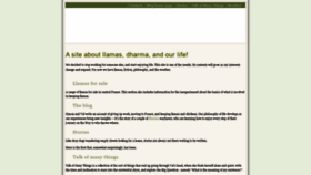 What Llamadharma.com website looked like in 2022 (2 years ago)