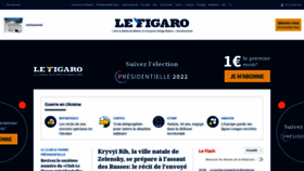 What Lefigaro.fr website looked like in 2022 (2 years ago)