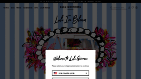What Luluguinness.com website looked like in 2022 (2 years ago)