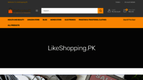 What Likeshopping.pk website looked like in 2022 (2 years ago)