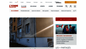 What Lyonne.fr website looked like in 2022 (2 years ago)