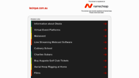 What Lecirque.com.au website looked like in 2022 (2 years ago)