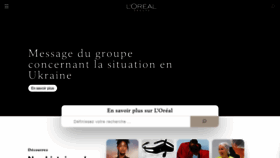 What Loreal.fr website looked like in 2022 (2 years ago)