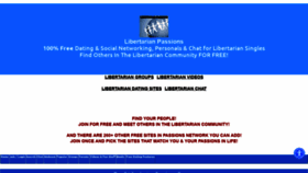 What Libertarianpassions.com website looked like in 2022 (2 years ago)