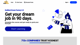 What Learn.kodnest.com website looked like in 2022 (2 years ago)