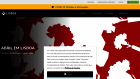 What Lisboa.pt website looked like in 2022 (2 years ago)
