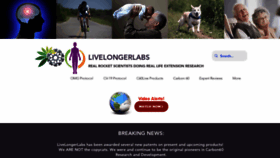 What Livelongerlabs.com website looked like in 2022 (2 years ago)