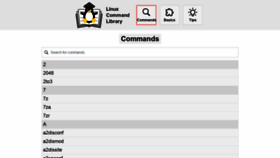 What Linuxcommandlibrary.com website looked like in 2022 (3 years ago)
