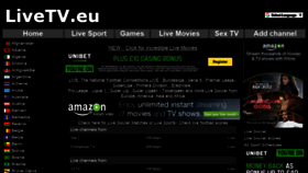 What Livetv.eu website looked like in 2022 (2 years ago)