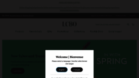 What Lcbo.com website looked like in 2022 (2 years ago)