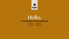 What Lume.com website looked like in 2022 (2 years ago)