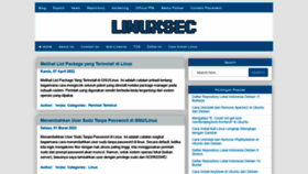 What Linuxsec.org website looked like in 2022 (2 years ago)