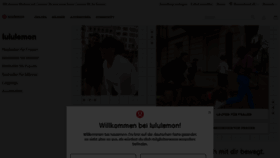 What Lululemon.de website looked like in 2022 (2 years ago)