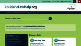 What Louisianalawhelp.org website looked like in 2022 (2 years ago)