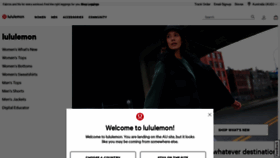 What Lululemon.com.au website looked like in 2022 (2 years ago)