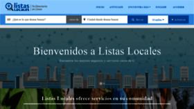 What Listaslocales.com website looked like in 2022 (2 years ago)