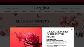 What Lancome.com.mx website looked like in 2022 (1 year ago)