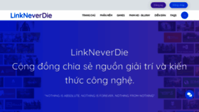 What Linkneverdie.com website looked like in 2022 (2 years ago)