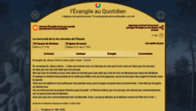 What Levangileauquotidien.org website looked like in 2022 (1 year ago)