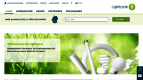 What Lightcycle.de website looked like in 2022 (1 year ago)