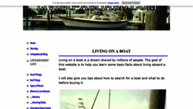 What Living-aboard.com website looked like in 2022 (1 year ago)