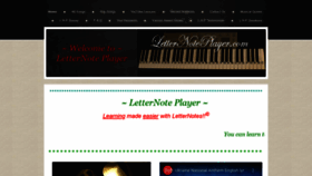 What Letternoteplayer.com website looked like in 2022 (1 year ago)