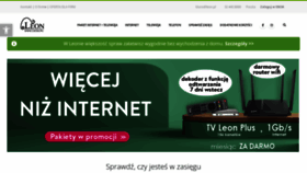 What Leon.pl website looked like in 2022 (1 year ago)