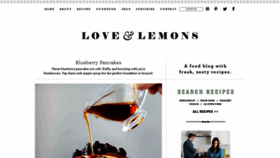 What Loveandlemons.com website looked like in 2022 (1 year ago)